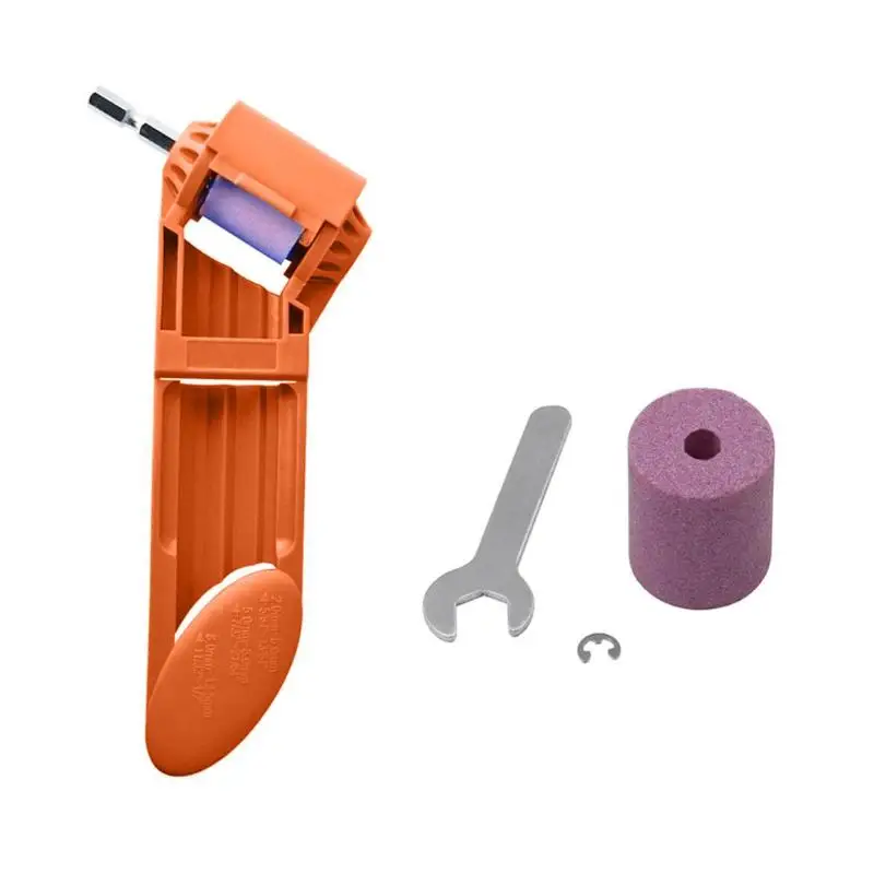 Orange Set B 2-15,5 мм портативная точилка для сверл Корундовая шлифовальная колесная дрель для сверла полировальная шлифовальная машина Электроинструмент точилка для сверл - Цвет: Orange Set B