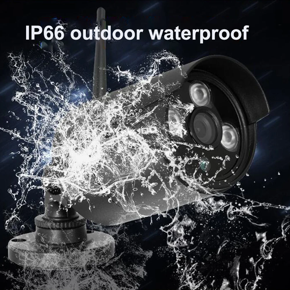 8Ch 2MP 1080P Аудио CCTV система HD Беспроводной NVR комплект 1 ТБ HDD Открытый ИК ночного видения IP Wifi камера система безопасности наблюдения