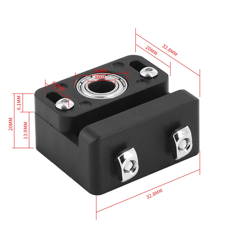 Alumínio Plástico Z-axis Leadscrew Atualização da Impressora 3d Montagem Superior para Cr10 Cr-10s Ender Ender 3pro Metal Suporte do Rolamento Z-rod - Imagem 4