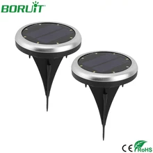 BORUiT – spot lumineux solaire à 8 led, imperméable conforme à la norme IP65, éclairage d'extérieur, luminaire de paysage, idéal pour un jardin ou un plancher