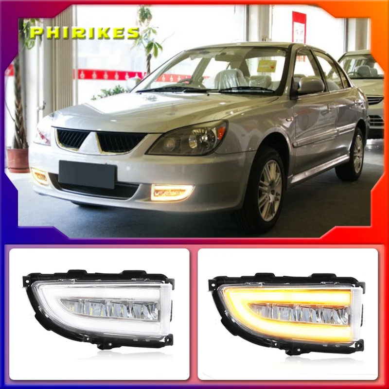

LED DRL Headlight for Mitsubishi Lancer 2004 2005 2006 Daytime Running Light LED Fog Lights Fog Lamp Front Bumper Fog Light