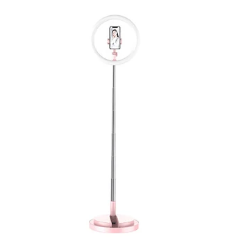 

11.4 inch Foldable Selfie Ring Light with Holder Dimmable LED Ring Light with Phone Video Shooting Live Streaming