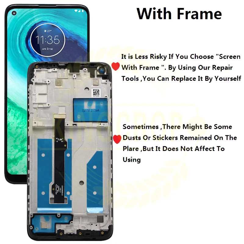 ZDYS Schermo LCD Di Ricambio Per Motorola Moto G8/G Fast XT2045 XT2045