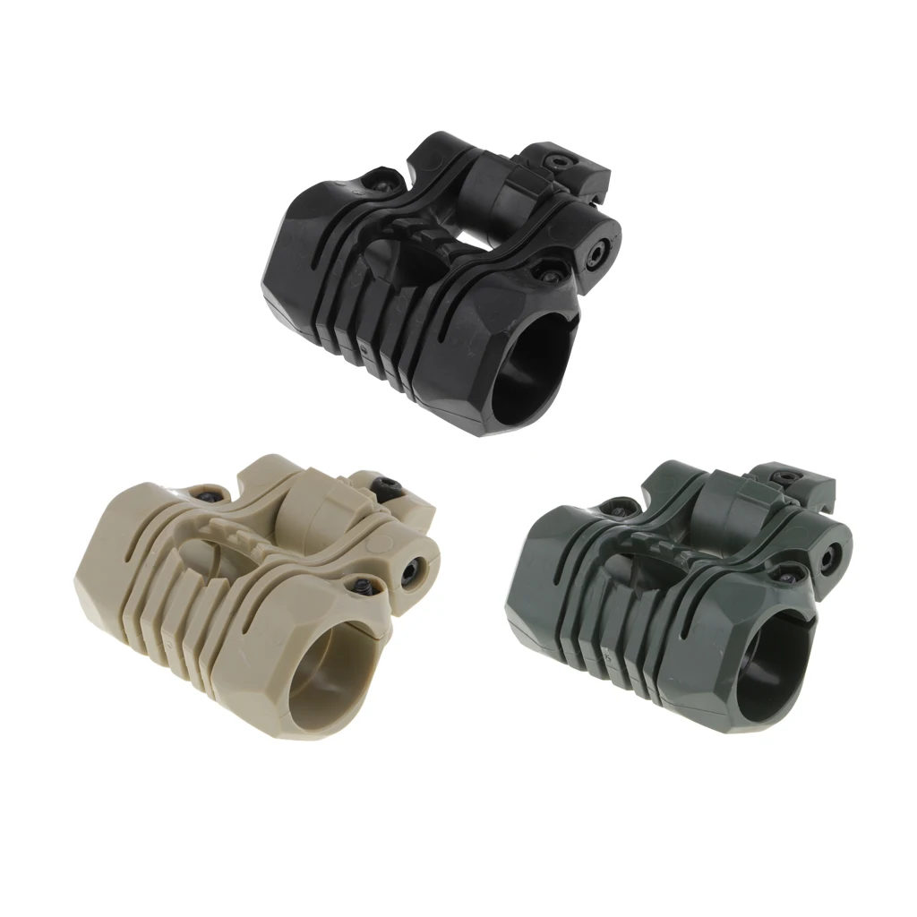

Tactical Flashlight Mount Holder Clip 5 Angle Adjustments Picatinny Rail Mount Accessories for Helmet
