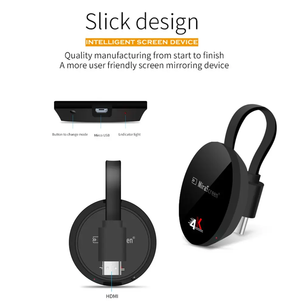 Беспроводной WiFi зеркальный Кабель HDMI адаптер 1080P дисплей ключ для iPhone для samsung Android телефон к телевизору