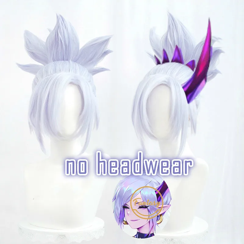 Riven LOL Spirit Blossom Cosplay Hair Role Play Heat Resistant Synthetic Carnival Halloween Party + Free Wig Cap |