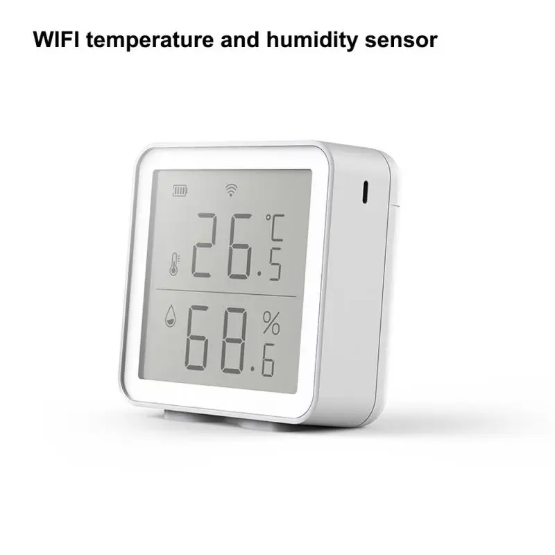 WIFI Digital LCD Thermometer Wireless Smart Temperature And Humidity Sensor Smart Home Intelligent Linkage Sensors Tuya App afbeelding