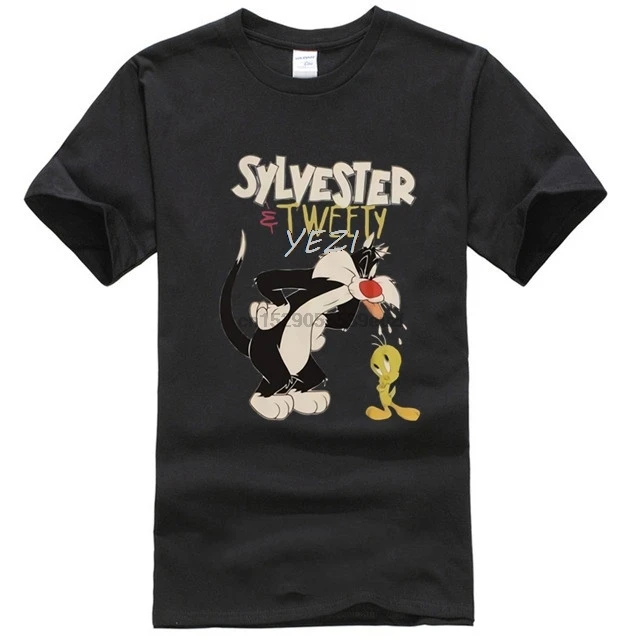 New Looney Tunes Sylvester &ampamp Tweety Vintage Mens T-Shirt | Мужская одежда