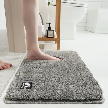 

Cotton Microfiber Bath Mat Super Absorbent Bathroom Carpets Rugs Bathtub Floor Mat Doormat For Shower Room Toilet Bathroom Mat