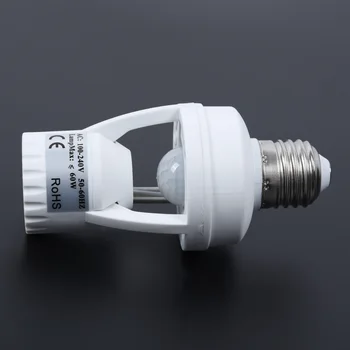 

Useful PIR Infrared Motion Sensor Detector Lamp Bulb Holder E27 LED Light Socket