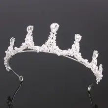 Свадебная Корона из сплава ручной работы браслет из бисера Свадебное платье головной убор свадебное украшение свадебные аксессуары для волос