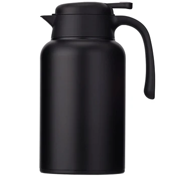 

Thermal Coffee Carafe Stainless Steel Heavy Duty 24Hr Lab Tested Heat Retention 2 Liter 68Oz Insulated Coffee Thermos Water