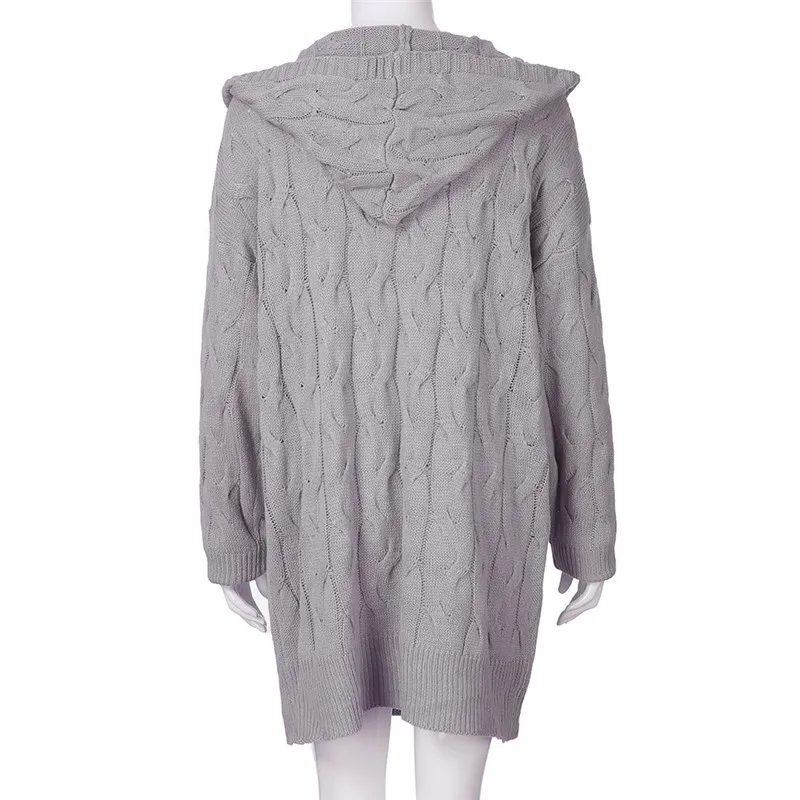Женское пальто женское с длинным рукавом негабаритный Свободный вязаный свитер кардиган внешняя одежда кофта куртка, пальто, свитер женский свитер