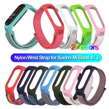 

Nylon Strap TPU Case Full Cover Bracelet Watch Band Quick Release Strap Replacement Wristband for Xiaomi Mi band 4 3 Smart Watch