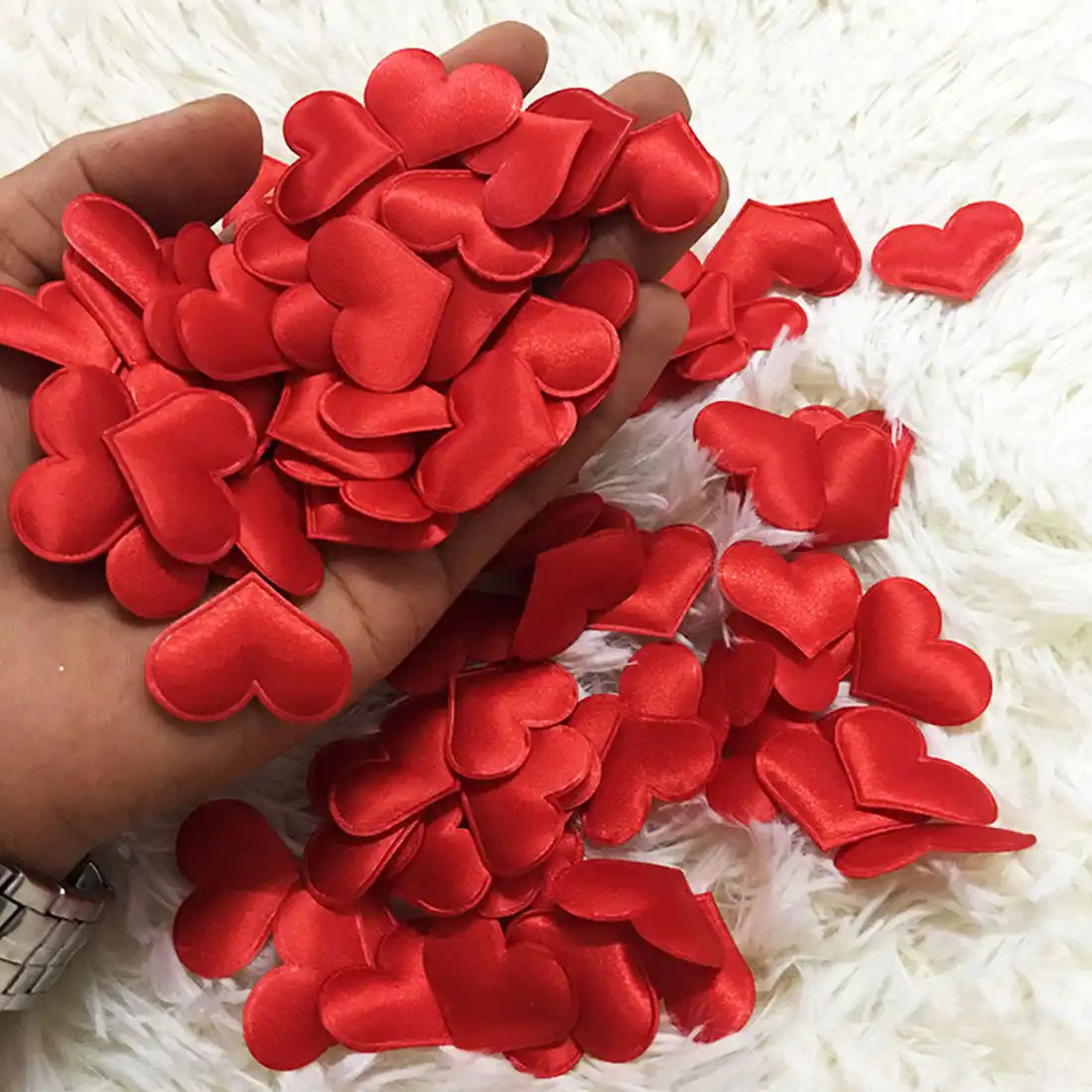 Boda Fiesta Confeti De Mesa Artificiales Pétalos de Flores esponja corazón 100 un