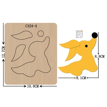 

New Halloween Wooden die Scrapbooking C-324-4 Cutting Dies for common die cutting machines on the market