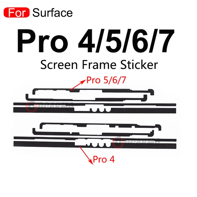 Для Microsoft Surface Pro 4 5 6 7 9 Pro3 Pro9 Pro5 Pro6 Pro7 Book 1 2 Book3 клейкая рамка для ЖК-дисплея клейкая лента наклейка 2