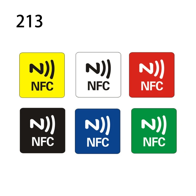 

6pcs NTAG216/NTAG213 NFC Tags Sticker Phone Available Adhesive Labels RFID Shipp