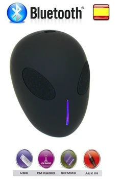 

Altavoces cabeza de alíen X18 portatil bluetooth inalambrico usb sd radio aux