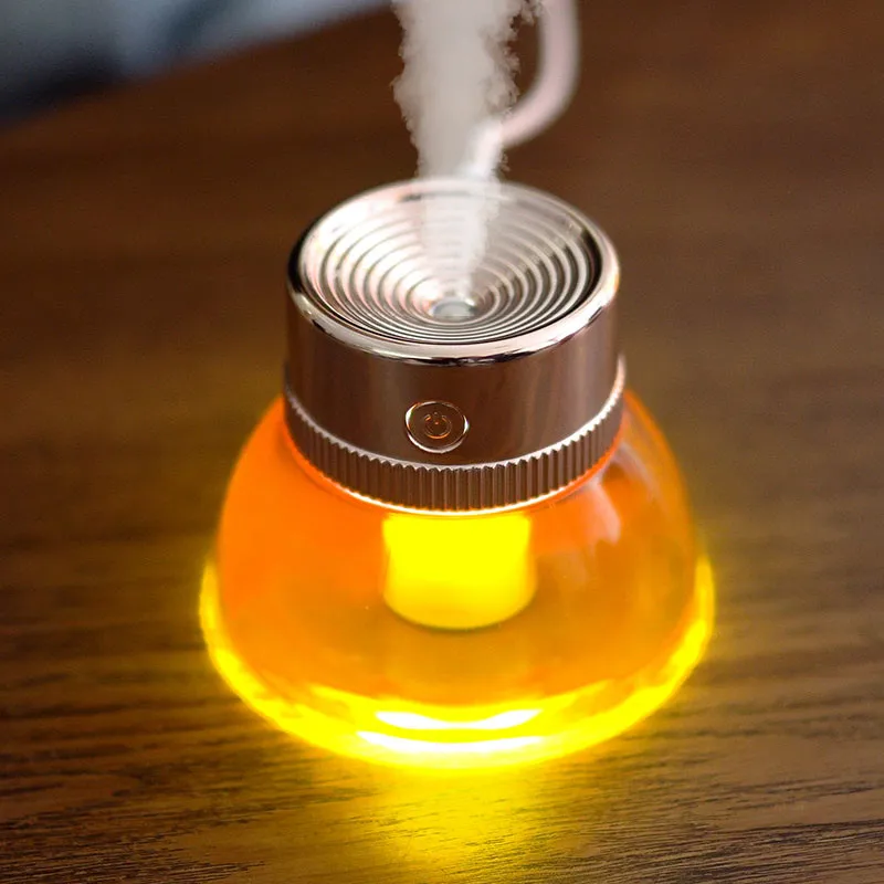 USB Bottle Humidifier Ultrasonic Aroma Oil Essential Diffuser For Home Mist Maker Air Humidifiers Soft LED Night Light