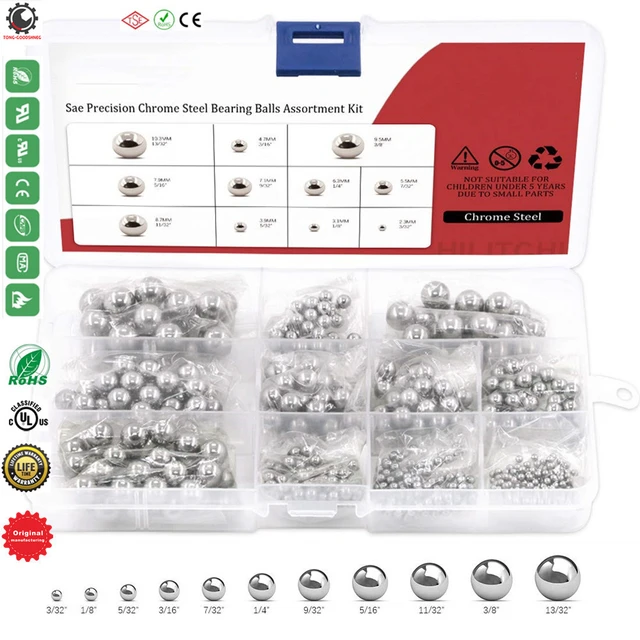 11 Size SAE Precision Bearing Steel Ball Assortment Loose Bicycle Bearing  Balls,Mixing Balls Rust-Proof Stainless Steel Balls - AliExpress