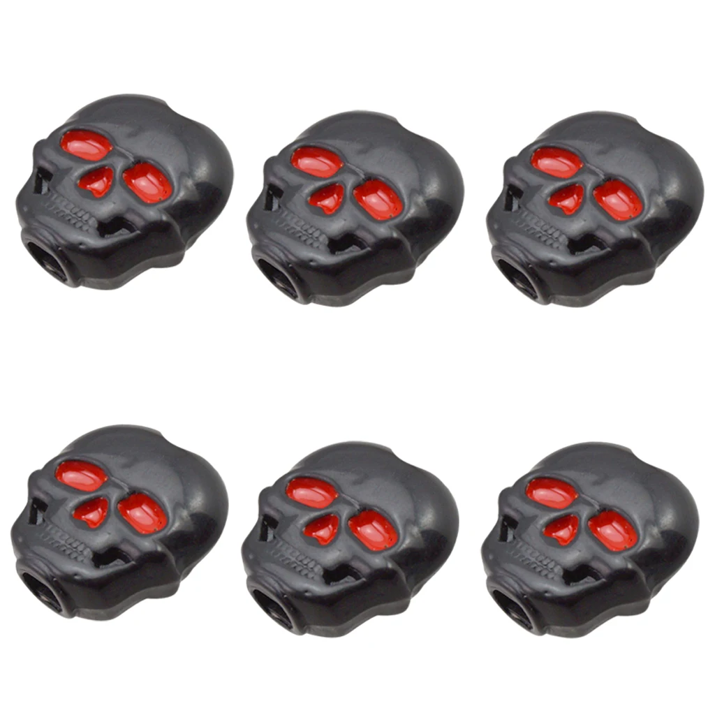 6Pcs Classical Guitar Locked Button Tuning Pegs Keys Tuners Head Skull Shape