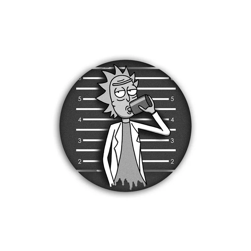 10 шт./лот, фигурка Рика и Морти, брошь, креативная булавка, мультяшный сплав, Нагрудный значок, женская и детская Ювелирная брошь