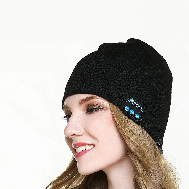 Stereo Music Bluetooth Warm Cap Headphone Speaker Sport Music Hat Smart Headset Wireless Bluetooth 5 0 for Xiaomi Huawei Iphone