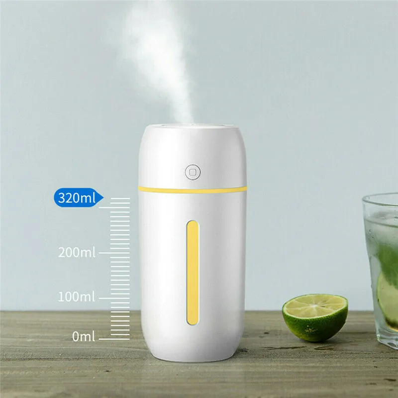 Billige ELOOLE 320ML Luftbefeuchter Mit Batterie für Home Office Tragbare USB Aroma Diffuser Auto Nebel Maker Ultraschall Befeuchtung