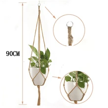90 см/105 см/122 см цветочный горшок подвесная веревочная корзина искусство домашний садовый декор вешалка для растений корзина винтажный Декор
