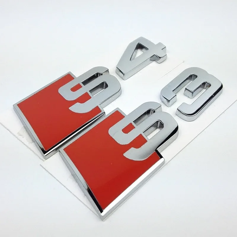 Audi S3 S4 S6 S5 S7 SQ5 SQ3 только модифицированный бампер наклейка s Задняя стандартная декоративная наклейка