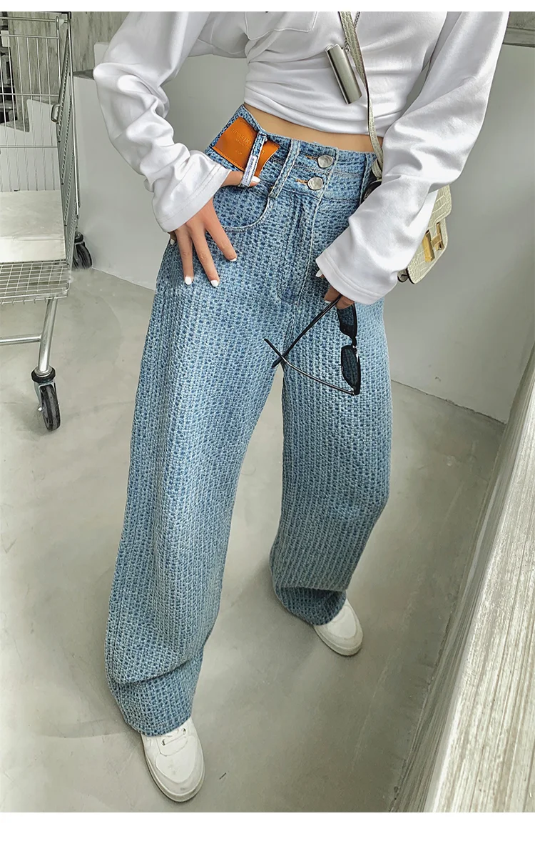 nike capri leggings UMI MAO Retro High Waist Pants Female 2022 New Hyuna Style Drape Mopping Jeans Y2k Denim Trousers Women Harajuku Korean Fashion gloria vanderbilt capris