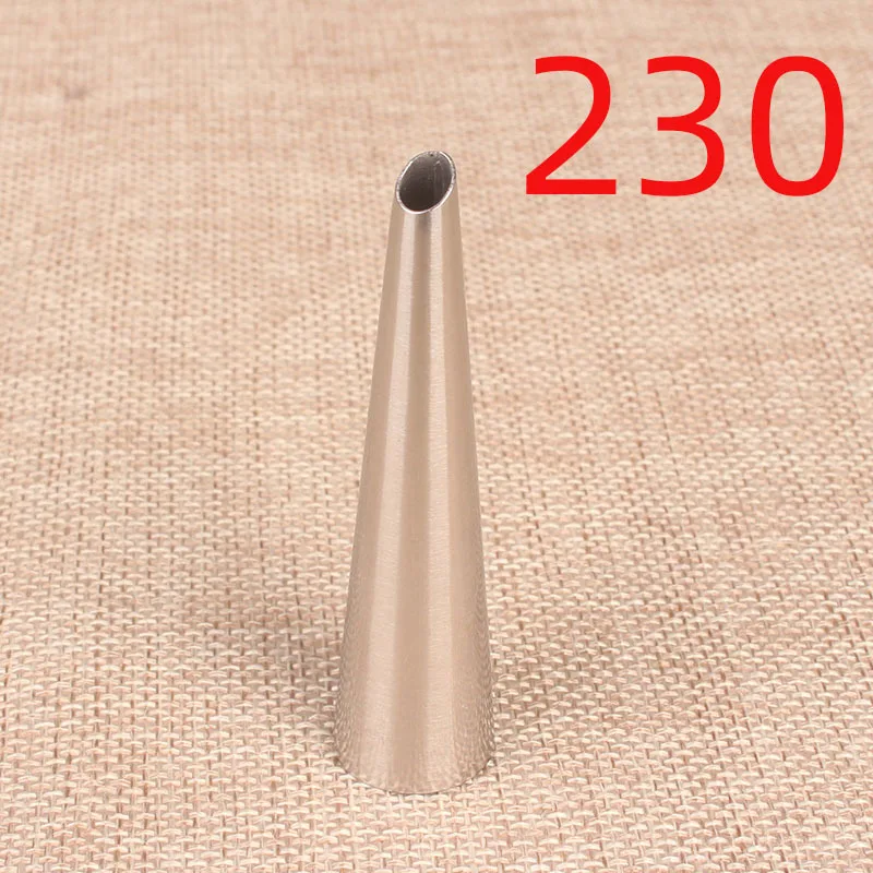 

230# Straight Tube Puff Cream Injection Squeezed into the Decorating Mouth 304 Stainless Steel Baking DIY Tool
