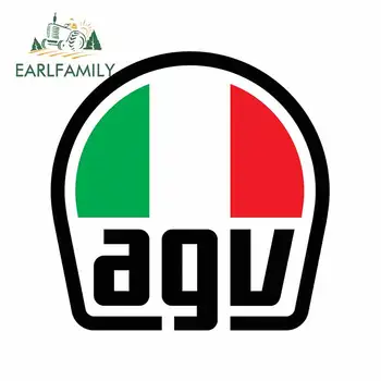 

EARLFAMILY 13cm For AGV Personality Car Sticker Waterproof Decal Scratch-proof Auto Air Conditioner Windshield Decoration