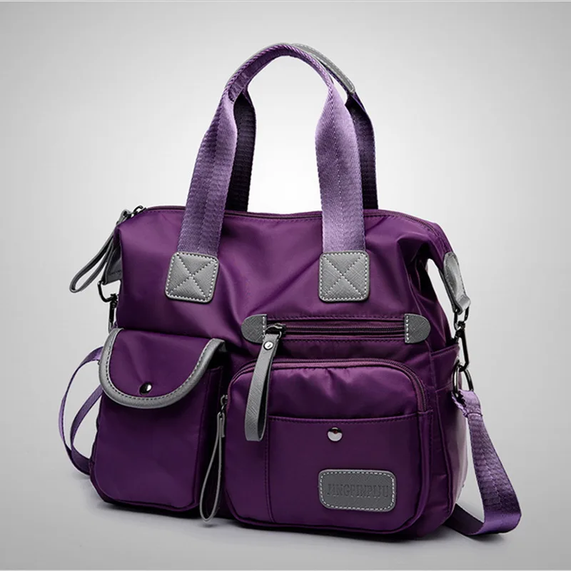 

Women's Multi-pockets Shoulder Bag 2020 Fashion Portable Outdoor Travel Zipper Multi-functions Large Capacity Handbags