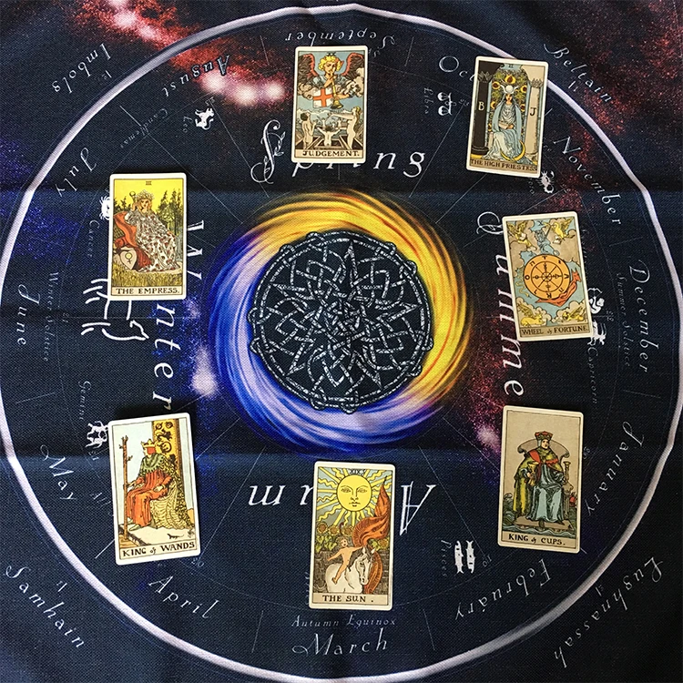 70x70 см Ткань для обрядов/ткань алтаря/Таро/Wicca Pagan церемония ткань Мандала годовое