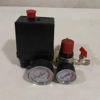 

Air Compressor Pressure Valve Switch Manifold Relief Regulator Gauges