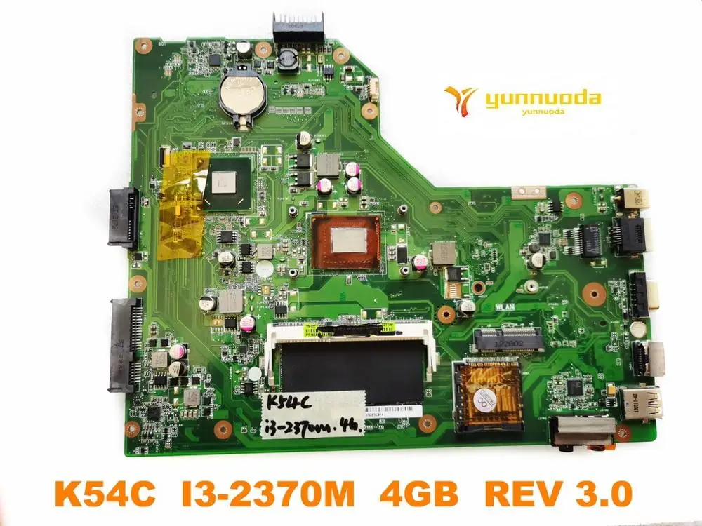  Original for ASUS K54C laptop motherboard K54C I3-2370M 4GB REV 3.0 tested good free shipping