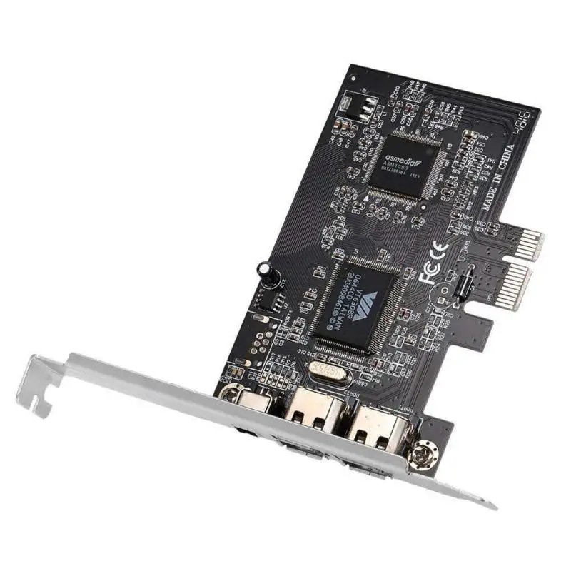 3 порта 1394A Плата расширения PCI-E 1X к IEEE 1394 DV видео адаптер 1x 4Pin 2x 6Pin контроллер для настольных ПК