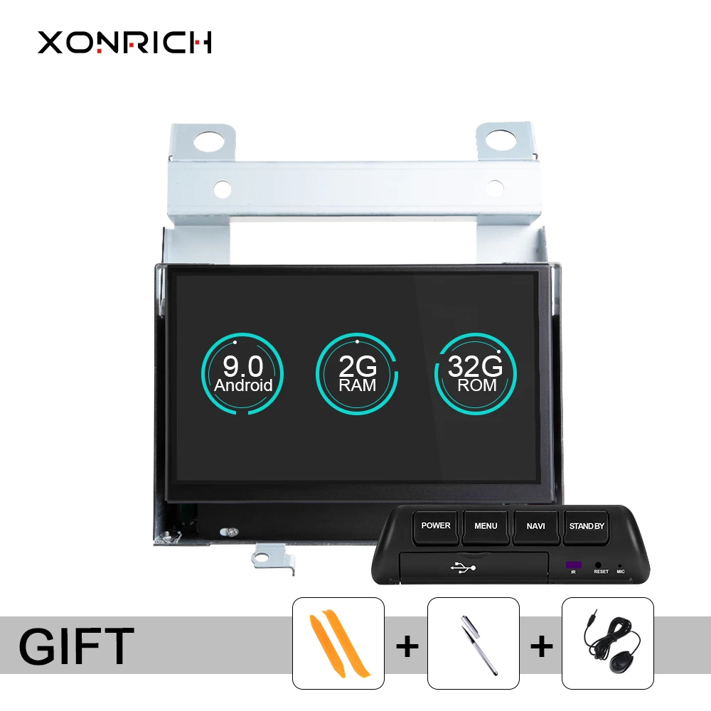 Xonrich автомобильный мультимедийный плеер 2 Din Android 9 0 для Land Rover/Freelander Discovery 2007-2012 GPS