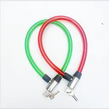 Мотоциклетный замок Электрический велосипед u-типа Противоугонный замок со стальным проводом с кабельным замком