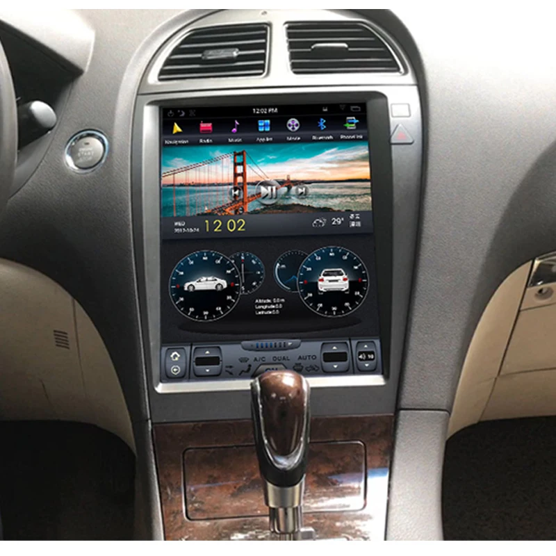 Автомагнитола KiriNavi 12 1 дюйма Din Android 9 0 GPS навигация для Lexus ES ES240 ES350 автомобильный Dvd