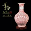 handpainted antique vase red branches in glaze and flowers in  Qianlong of Qing Dynasty 5