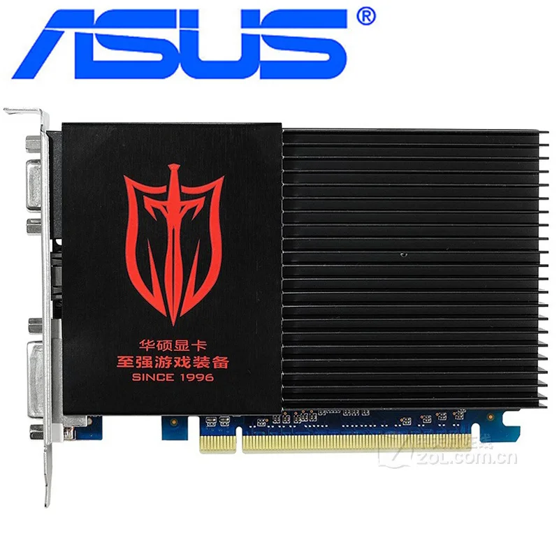 ASUS Original GT610 1 ГБ видеокарты 64Bit SDDR3 видеокарта для nVIDIA Geforce GPU игр Dvi VGA карты в