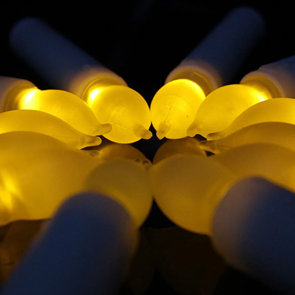 12pcs Decorations Battery Operated Wedding Halloween Bar Led Candle Light Party Flameless Flickering Dripless Christmas Romantic