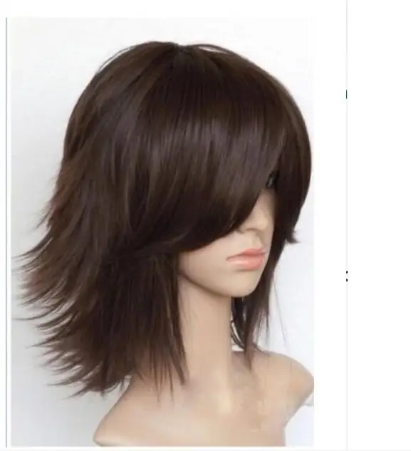 Горячее предложение термостойкий&gt раскладной короткий прямой косплей-парик из