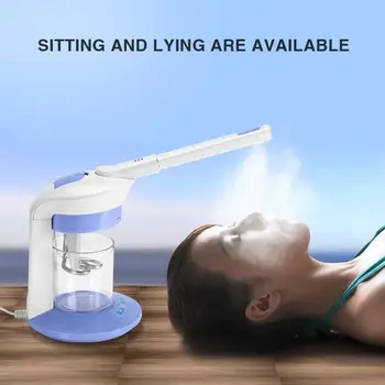 

2 In 1 Hair Therapy Steamer Salon Home Ozone Face Steamer Steaming Ion Sparyer Beauty Skin Care Machine Inhaler Steaming Device