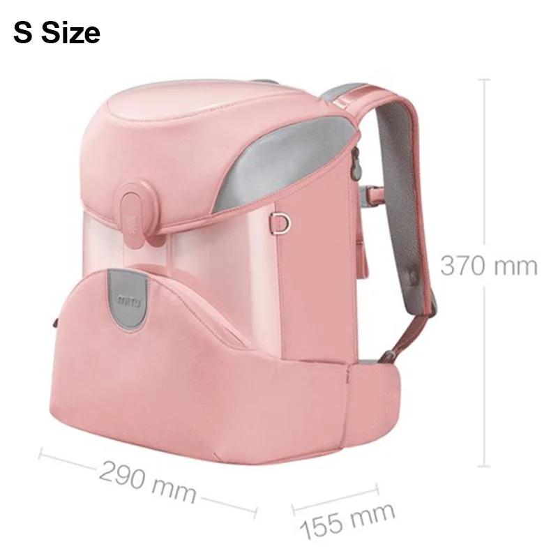 Pink S size Xiaomi Mitu Kids рюкзак 2 Детский Рюкзак Школьная Сумка EVA материал ранец простая сумка на плечо 14L 17L портативная Детская сумка - Цвет: Pink S size