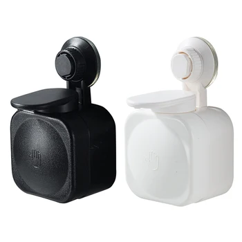 

Promotion! 2Pcs Vacuum Suction Cup Soap Dispenser Wall-Mounted Punch-Free for Bathroom Kitchen Dish Washing Liquid Hand Lotion a