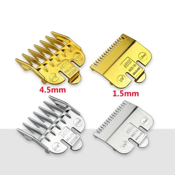 

2pcs For Wahl Professional Cutting Guide Comb Hairdressing Tool 1.5mm 4.5mm Set Gold And Sliver G0408
